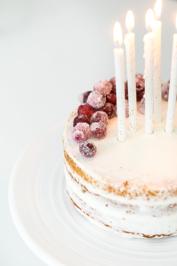 Cranberry Orange Almond Birthday Cake