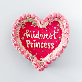Midwest Princess Heart Cake