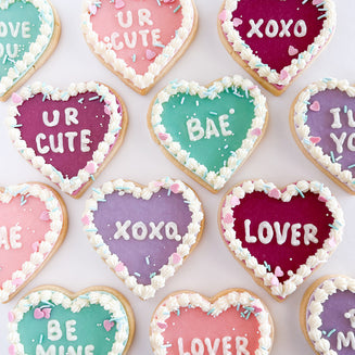 Conversation Heart Sugar Cookie Set