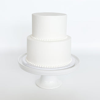 Two-Tier Bead Border Cake
