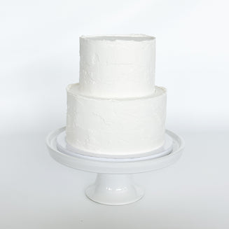 Two-Tier Stucco Cake