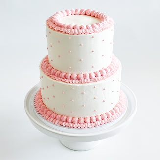 Two-Tier Miss Dotty Cake