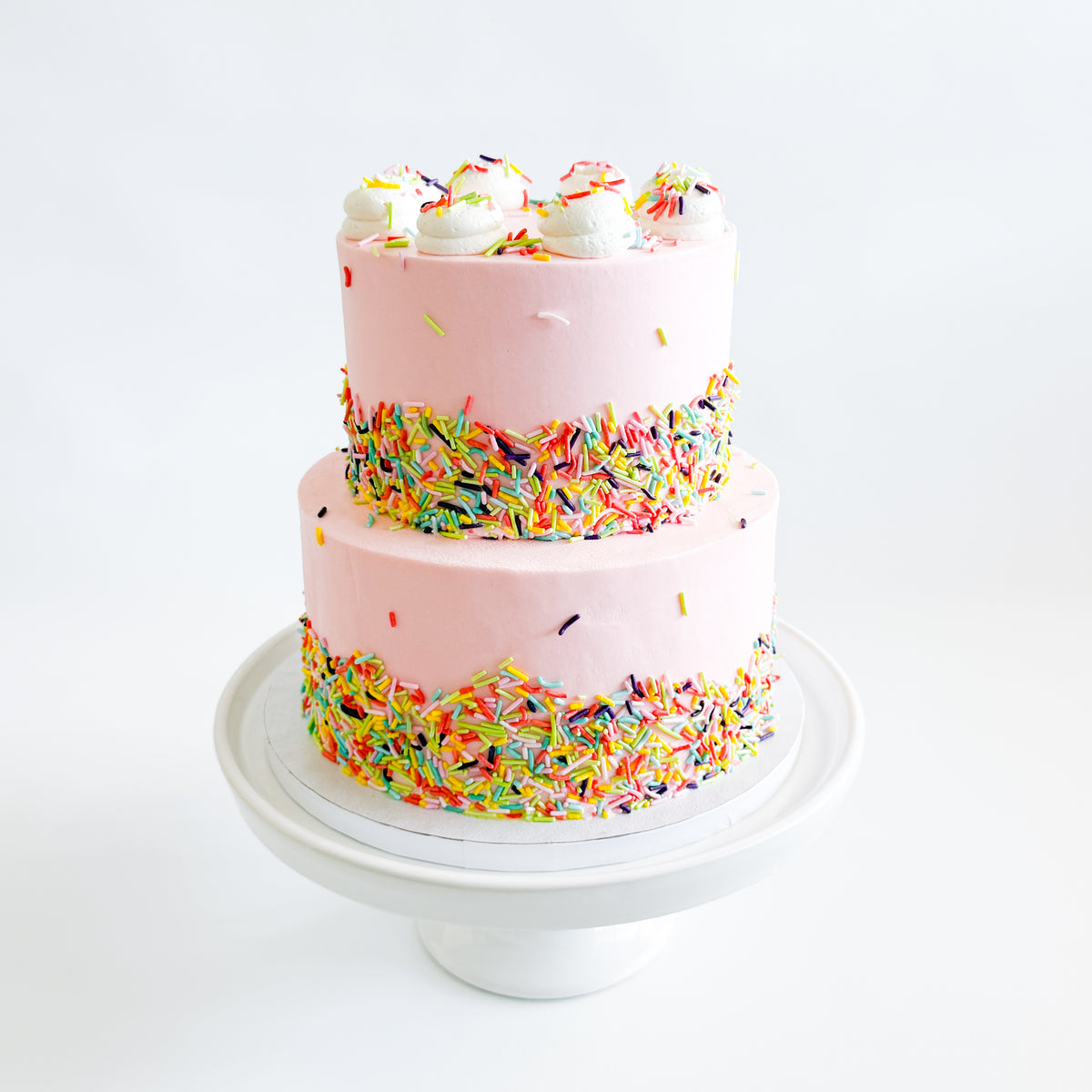 Two-Tier Pastel Party Cake