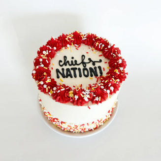 GF Friendly Chocolate CHIEFS Nation Cake