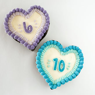 Number Heart Cake