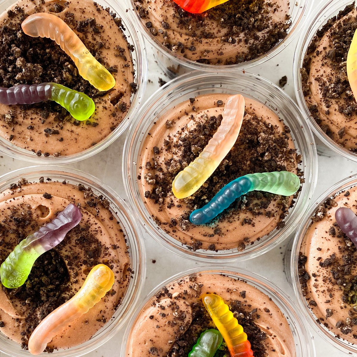 Dirt & Worms Cake Cups